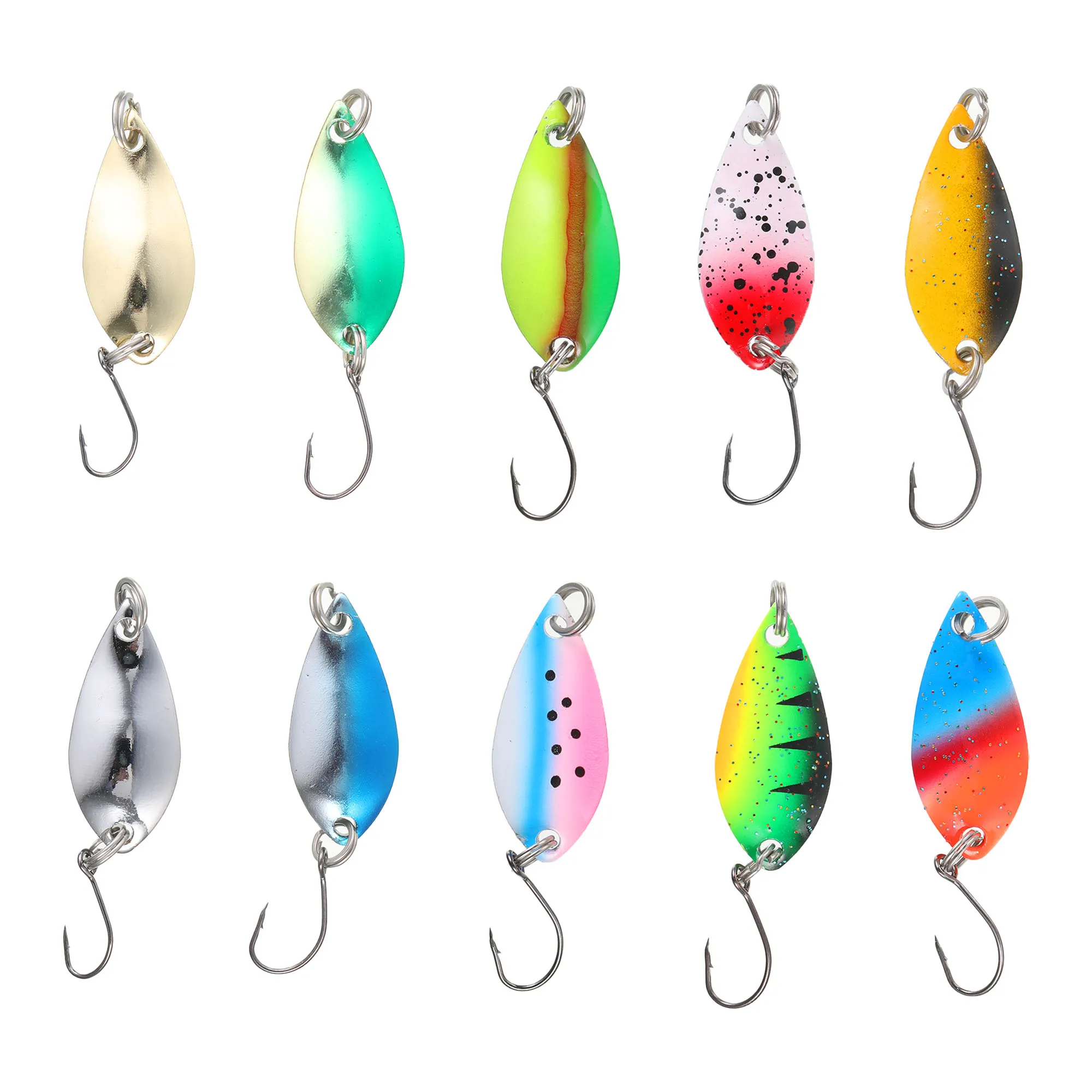 10x Compact And Easy To Store Metal Spoon Fishing Lure Wide Application Durable Versatile Trout Bait