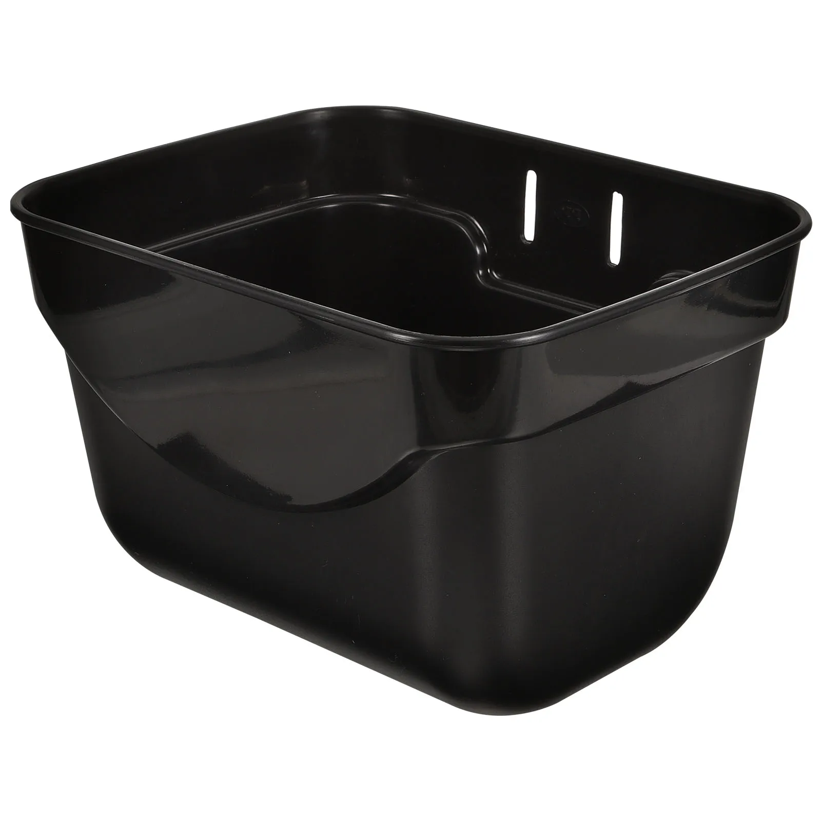 

Front Plastic Bike Basket Large Capacity Sturdy Detachable Cycling Storage Basket for Vegetables Handlebar Mount