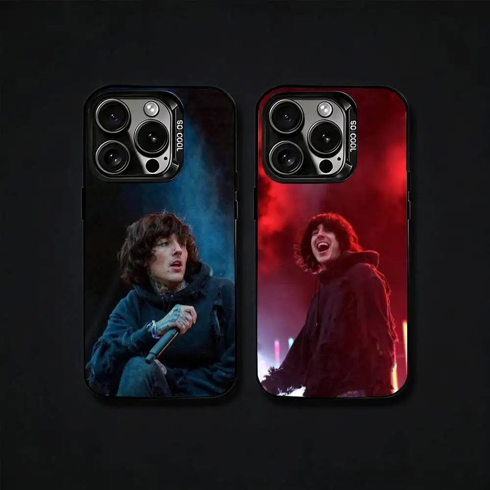 

B-Bring Me the H-Horizon Phone Case For iPhone17, 16,15,14,13,12 Pro Max Black Candy Matte Shockproof Cover