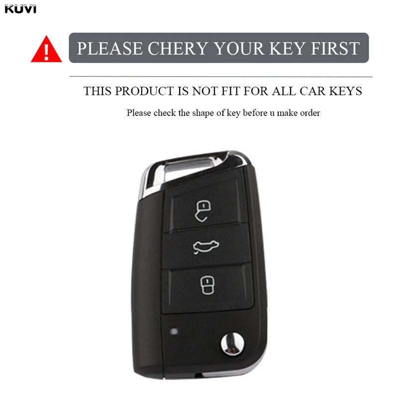 For VW Volkswagen Golf 7 MK7 Tiguan MK2 SEAT Ateca Leon FR 2 Ibiza For Skoda TPU Car Key Cover Case Protection Shell Keychain