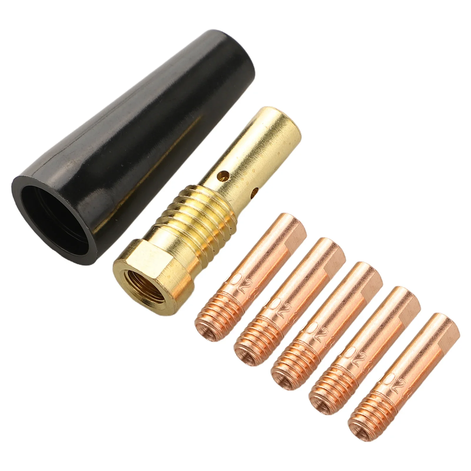 

Welding Accessory Set with 7 Nozzle Tips for Easy Flux For MIG Welder Constructed from Copper Material for Longevity