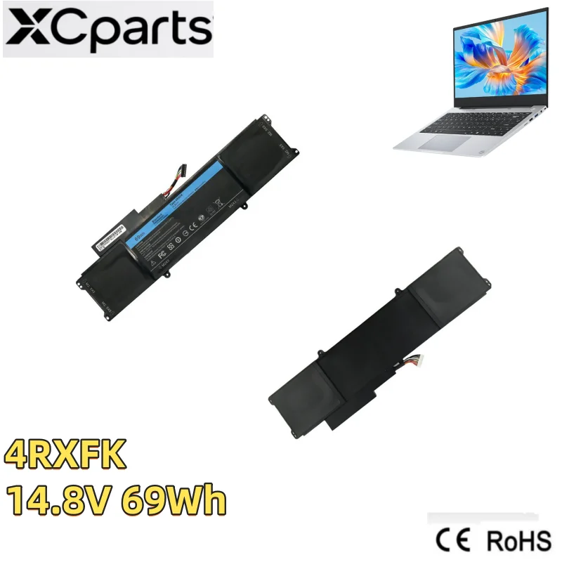 

100% Rechargeable New 4RXFK Laptop Battery 14.8V 69Wh 4800mAh for Dell XPS L421x 14-L421x Series FFK56 C1JKH 8Cell