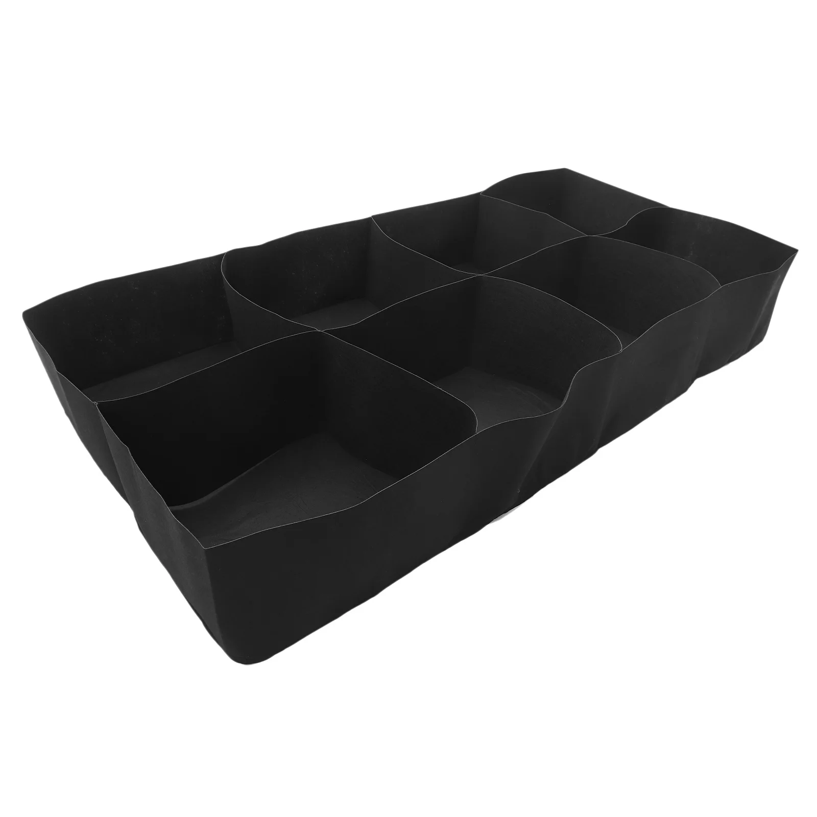 حقيبة زراعة نباتات لسرير الحديقة قابلة للطي بتصميم شبكي مستطيل حاوية زراعة لنباتات الزهور النباتية