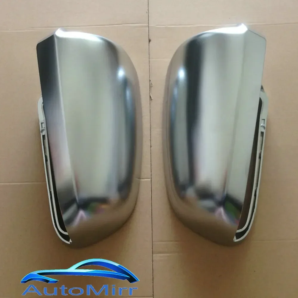 Silver Chrome Side Mirror Caps Covers for Audi A3 S3 8P A4 B7 B6 A6 S6 4F C6  S3 S4 S6 A3 Sportback Matte satin 2002 2004 2008