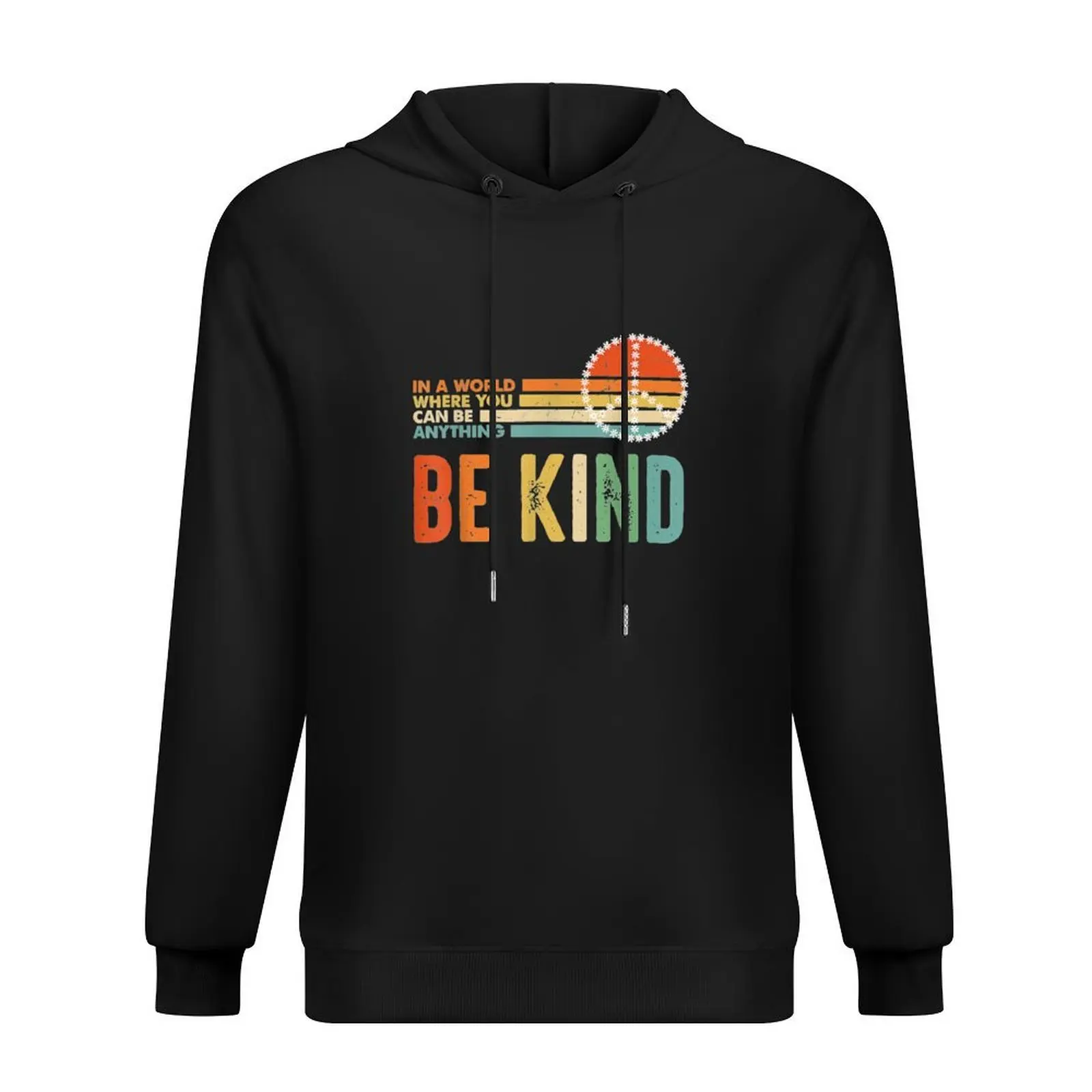 

Daisy Peace Be Kind In A World Where You Can Be Anything Hoodie korean clothes men's autumn clothes men's oversize hoodie