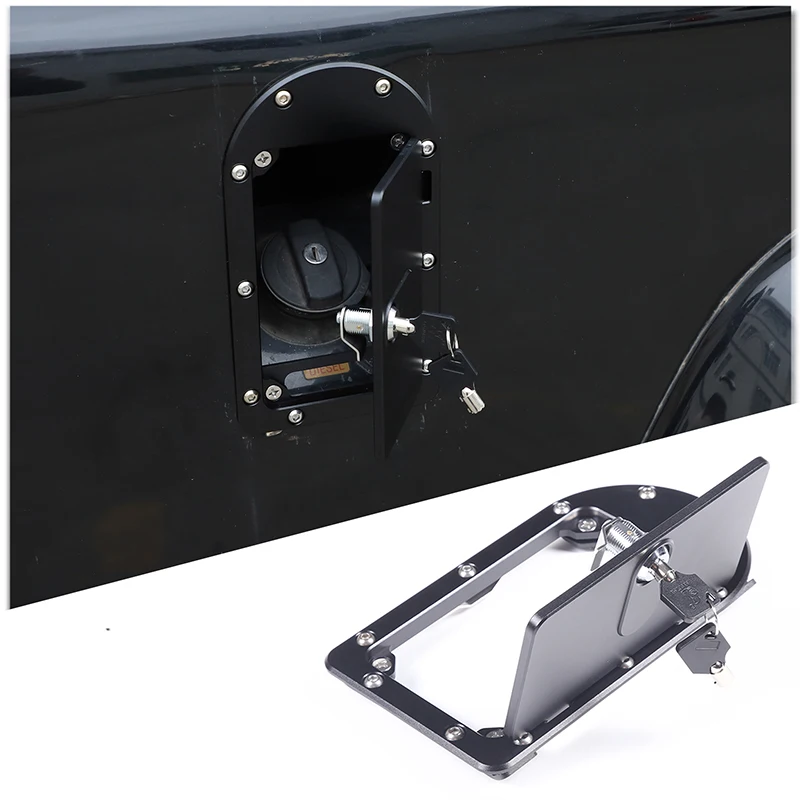 For 2004-2019 Land Rover Defender 90 110 aluminum alloy black car styling car fuel tank cap car exterior protection accessories