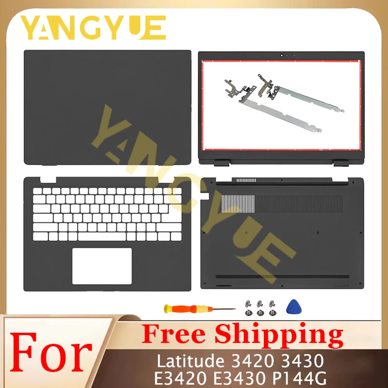 

New Cover For Latitude 3420 E3420 P144G LCD Rear Cover/Front Frame/Palm Pad/Bottom Cover/hinge/Keyboard Black 03NVYX 02935X