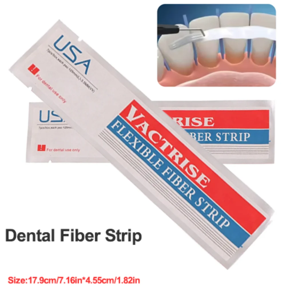 

1Pcs Dental Material Flexible Fiber Strip Glass Splint Loose Tooth Fixation Strips Light Cure Bonding Orthodontic Retainers