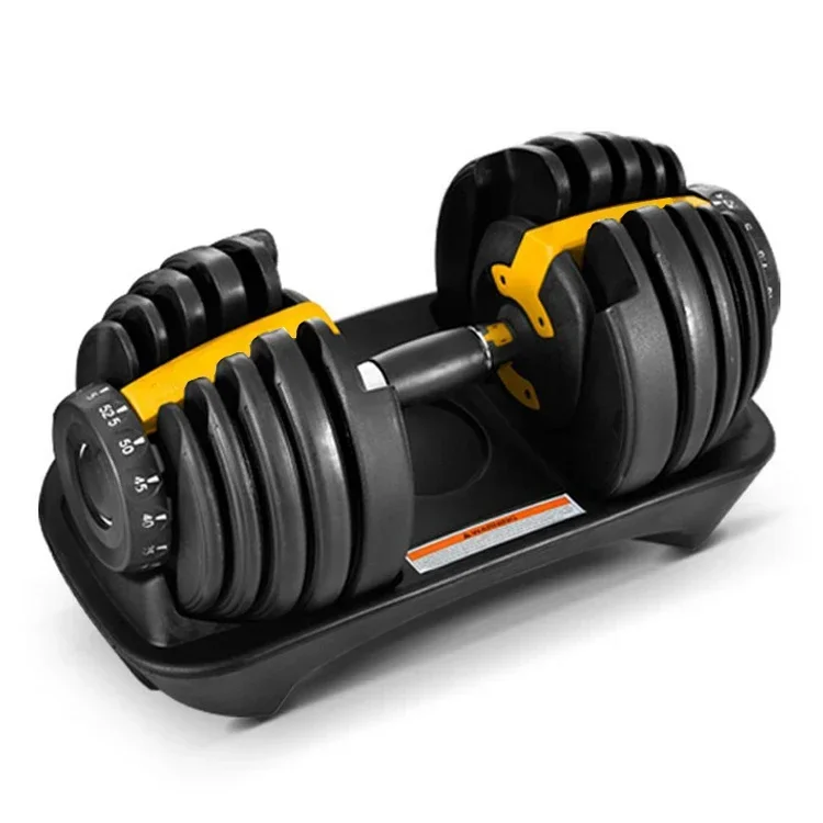 20kg adjustable dumbbell men\'s and women\'s household fitness equipment set kg rubber bell dumbbell adjustable weight.