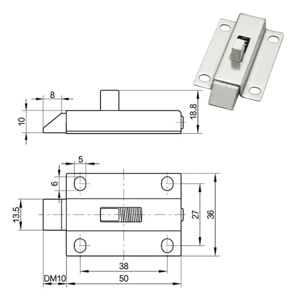 Spring Loaded Latches Automatic Spring Latch Long Service Life Stainless Steel Sturdy And Stable Wear-resistant