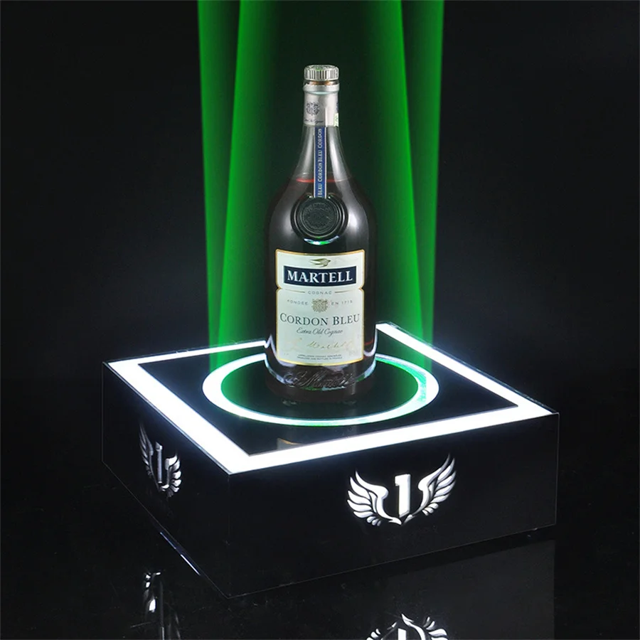 Imagem -05 - Thrisdar-garrafa de Vinho Display Rack Holder Vip Led Garrafa Glorifer Nightclub Bar Garrafa Apresentador Verde Azul Luz Laser Vermelho