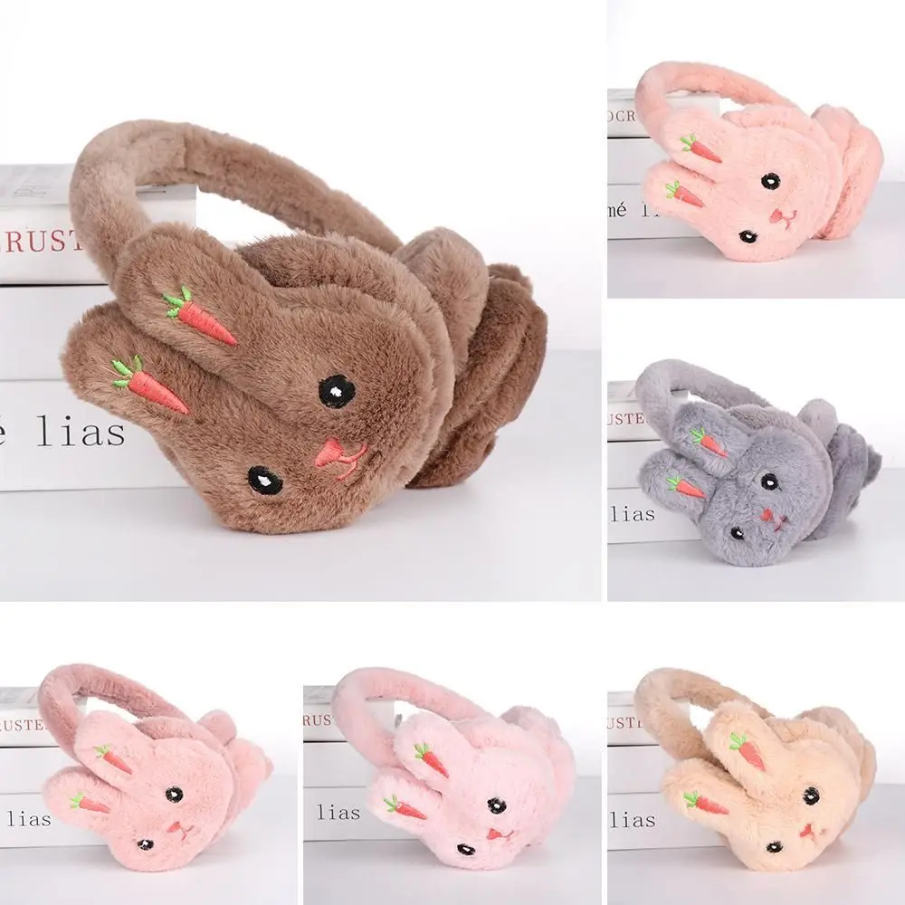 Cute Cartoon Rabbit Earmuffs Winter Warm Plush Thick Soft Ear Cover Ear Protection Warmth Ear Muffs For Aldult Kids