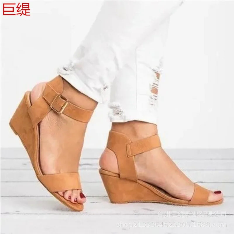 Summer Platform Sandals 2020 Fashion Women Sandal Wedges Shoes Casual Woman Peep Toe Black Platform Sandals Causal Shoes sdc3