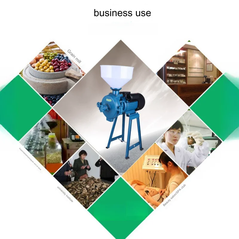 Multi-function Wet and Dry Grinder Small Grains Commercial Powder Grinding Machine