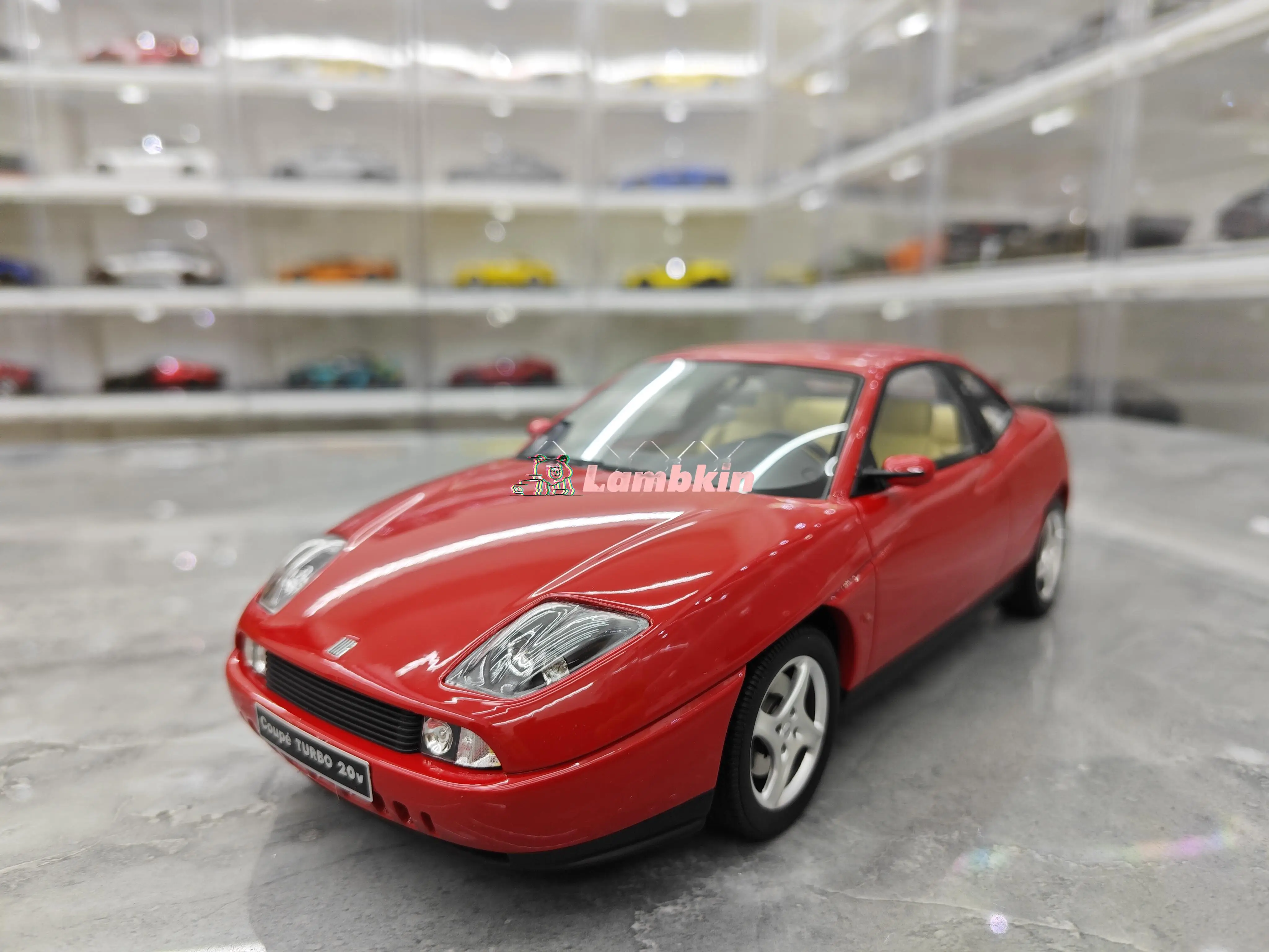 OTTO 1/18 1997 honda FIAT COUPE TURBO 20V Limited Model samochodu Model z żywicy Dekoracja samochodu nieotwieralny prezent Klasyczny samochód