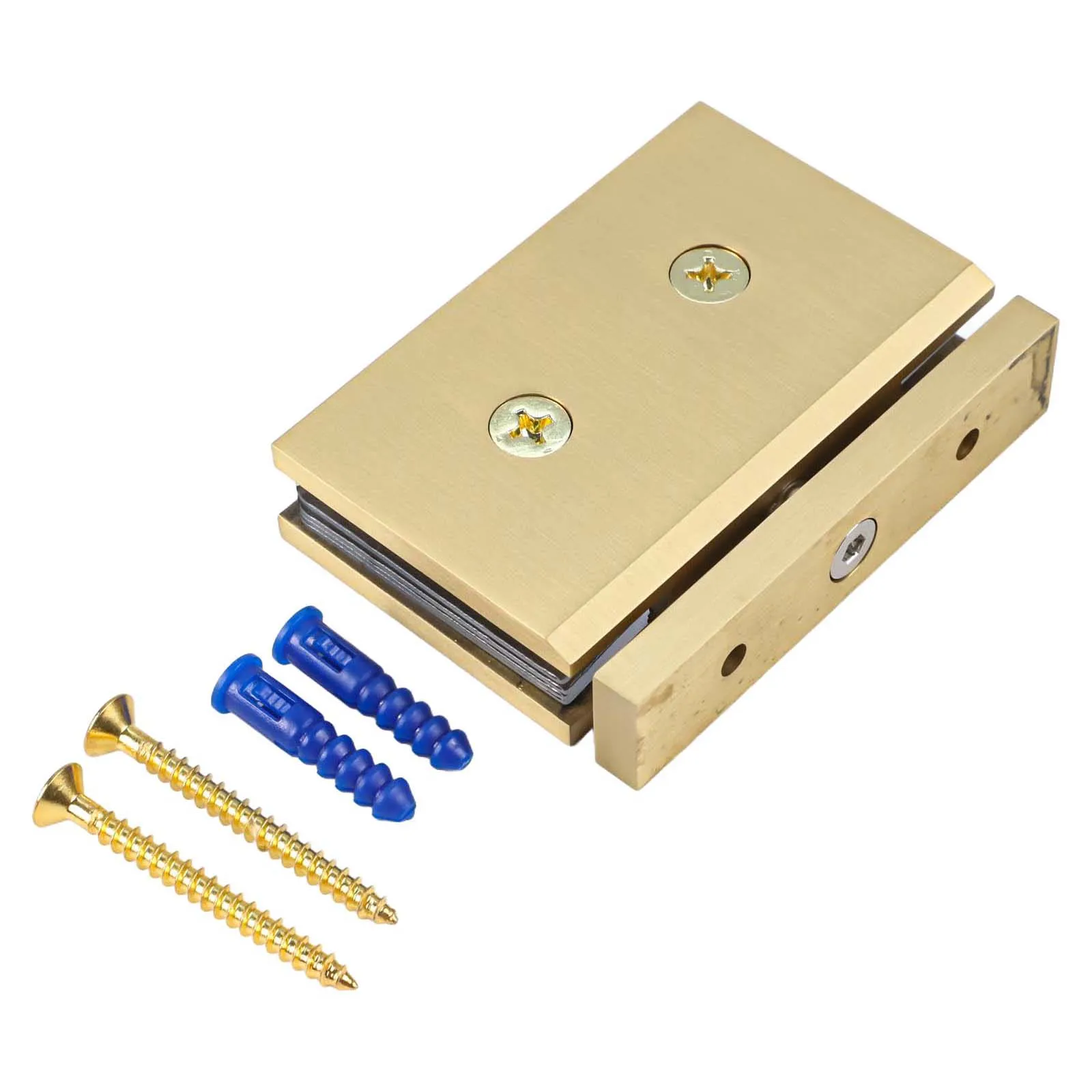 

Stylish Brass 360 Degree Glass Clamp Holder for Shower Designed for 8 12mm Glass Perfect for Modern Bathroom Applications