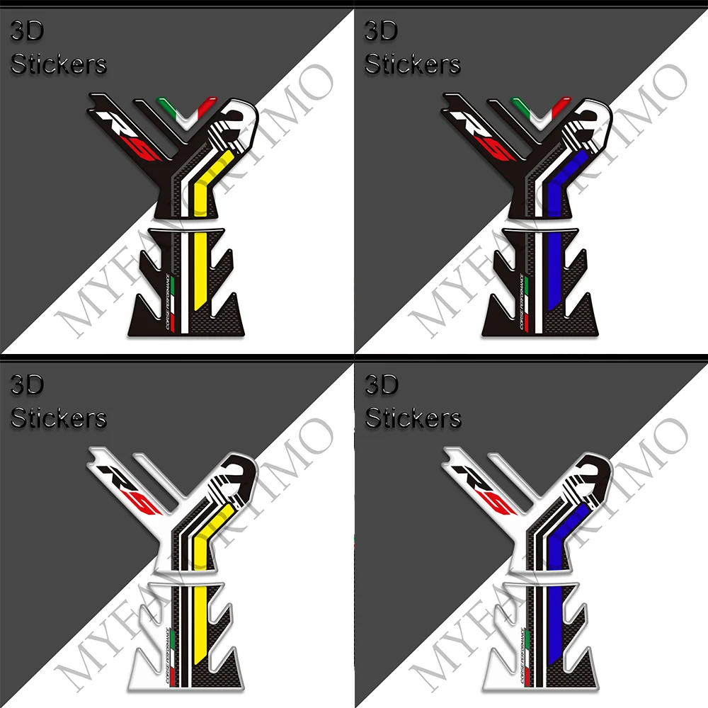 Stiker motor untuk Aprilia RS4 RS50 RS125, stiker pelindung tangki bantalan bahan bakar samping Kit oli lutut 2017 2018 2019 2020 2021 2022