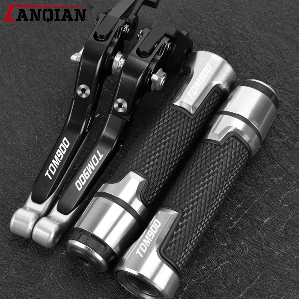 

Motorcycle Accessories Extendable Brake Clutch Levers Handlebar Grip FOR YAMAHA TDM900 TDM 900 2004-2014 Handles bar Hand Grips