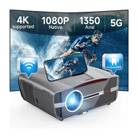 CAIWEI A9K 4K Home Theater Projectors 1080P Full HD 1350 ANSI Lumens Android Video Cinema Auto WIFI HDR10 lcd Beamer Projector