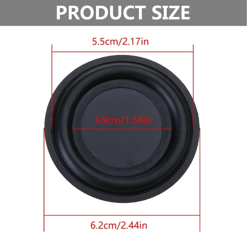 090F 62 มม. ลำโพงไดอะแฟรมยางเบสหม้อน้ำเรเดียล