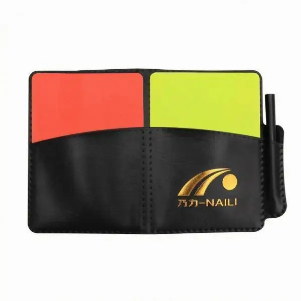 Referee Cards for Soccer with Red Yellow Signal Cards and Notebook Case for Match Day Supplies
