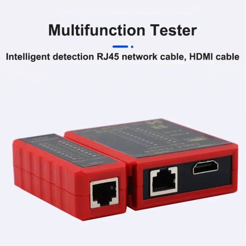 

VIKEFON Многофункциональный HDMI-совместимый Ethernet-тестер Сетевой кабель RJ45 Lan 8P8C POE Anti Burn RJ11 Защита телефонной линии