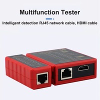 VIKEFON Multifunctional HDMI-Compatible Ethernet Tester Network Cable RJ45 Lan 8P8C POE Anti Burn RJ11 Telephone Line Protection