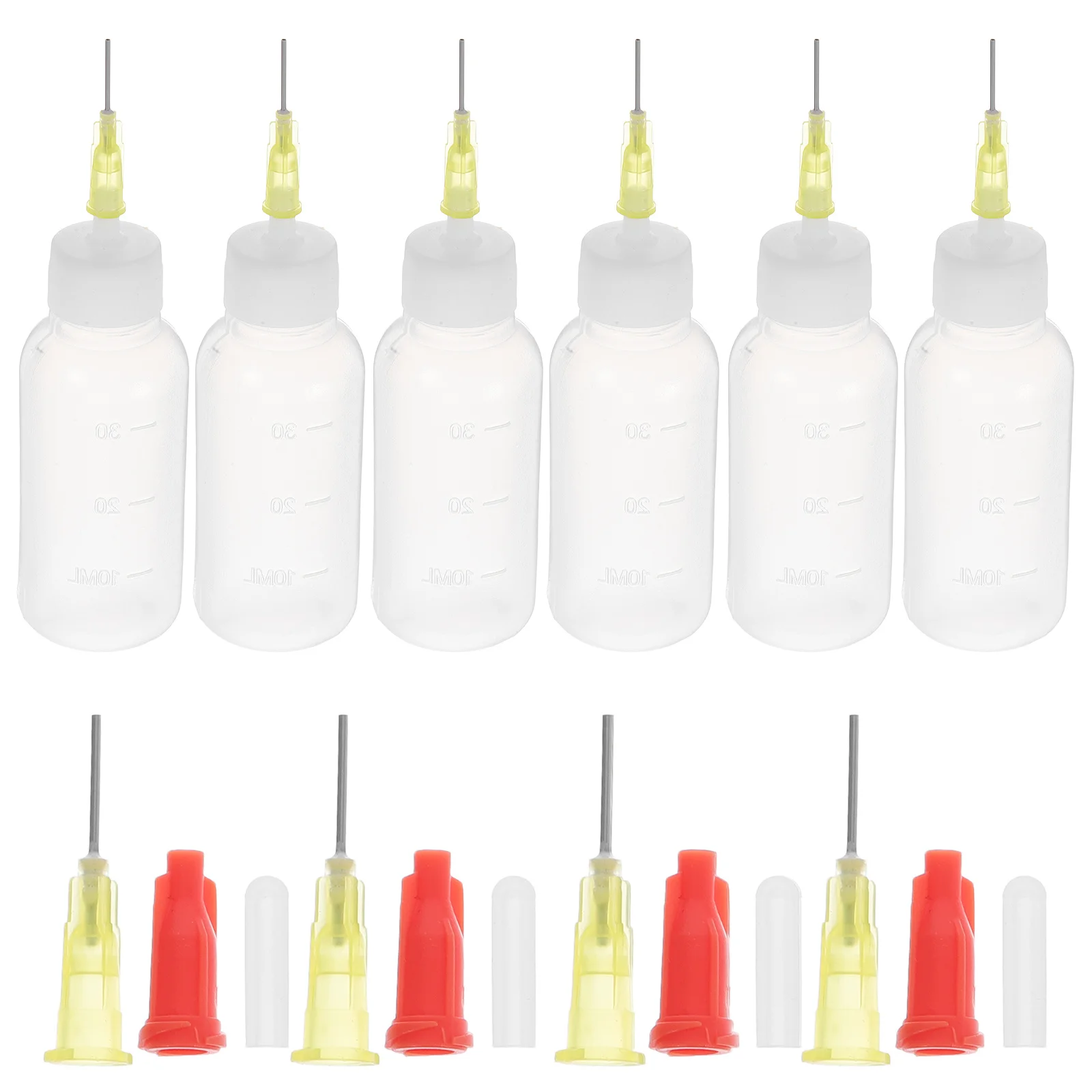 

10Pcs Precision Tip Glue Bottle Fine Tip Squeeze Applicator for Crafts Quilling Liquid Flux Oil Dispensing Tool Container