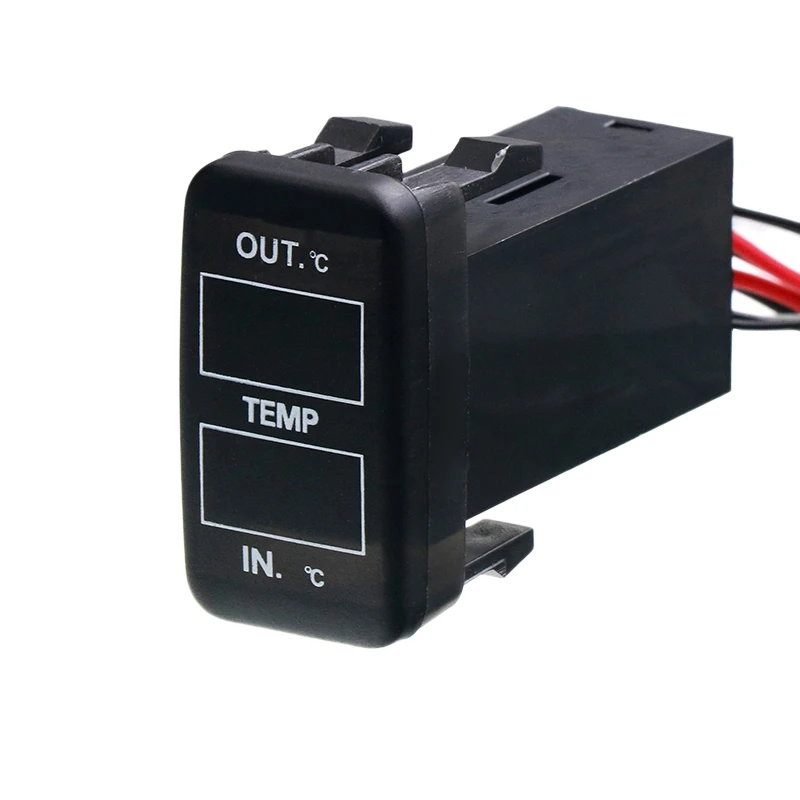 Dual Temperature Display para Toyota Corolla Reiz Prado Prius Dentro e Fora Carro Duplo Sensor de Temperatura