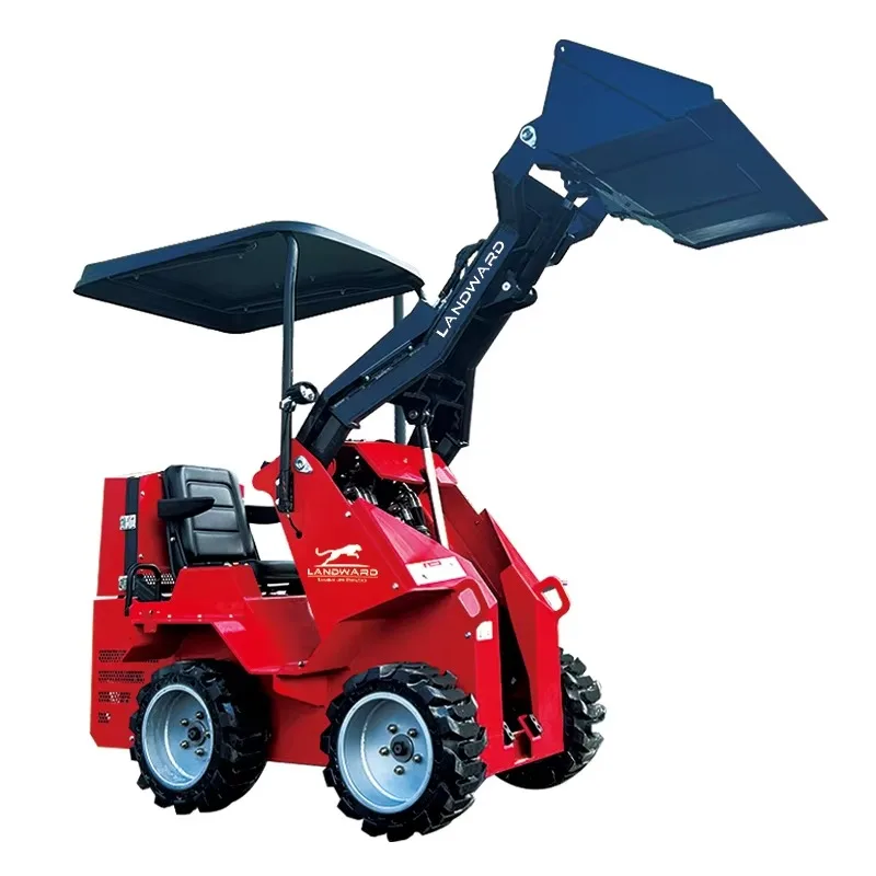 China EURO 5 EPA Mini Skid Steer Loader Manufacturer Multifunctional Small Skid Loader High Quality Wheel Loader S380R for Sale