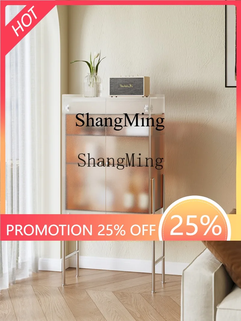 

CL living room small side cabinet minimalist decoration home display wine cabinet light luxury figure cabinet