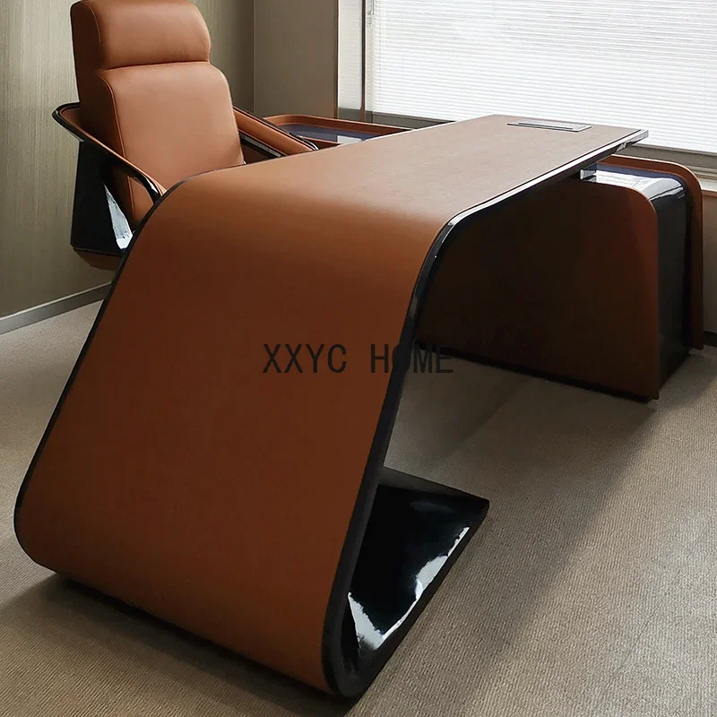 Tt Villa Club Italiaanse Post-Moderne Business President Kantoor Studie Met Archiefkast Baas Bureau Bureau Studie Stoel