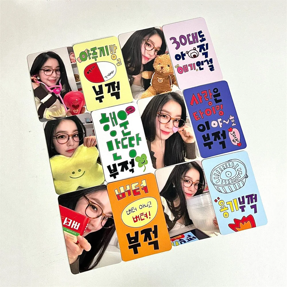 6pcs Kpop Idol Irene Solo Album Courage Small Cards INS Double Side Printing LOMO Cards Fans Gifts Collection Star Surrounding