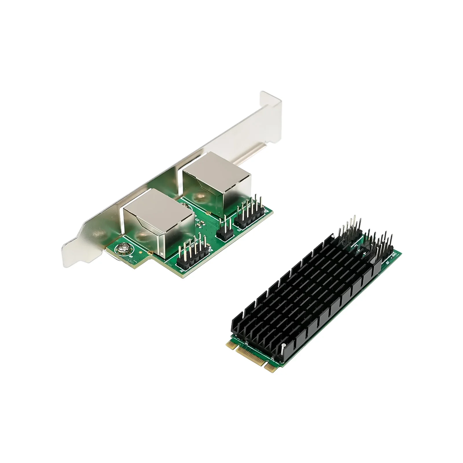 SUNWEIT ST7371 M.2 B=M RTL8125B 3,5W Dual-RJ45 10/100/1000/2.5GM Bekabelde netwerkadapter Interne desktop NIC-voorraad