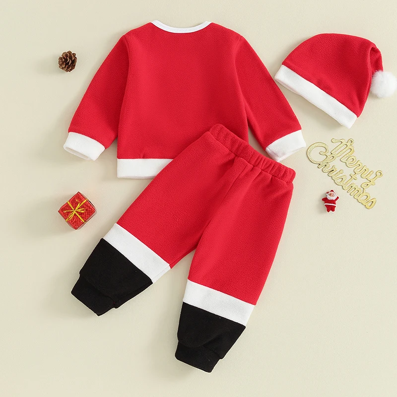 

Infant Baby Reindeer Costume with Antlers and Jingle Bell Collar Long Sleeve Top Pants Hat for Christmas