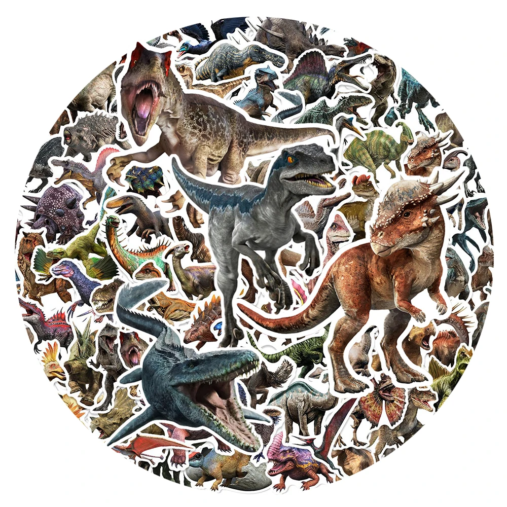 

10/30/50/100pcs Cool Cartoon Animal Dinosaur Stickers DIY Skateboard Scrapbook Phone Bike Funny Graffiti Decals Decoration Toy