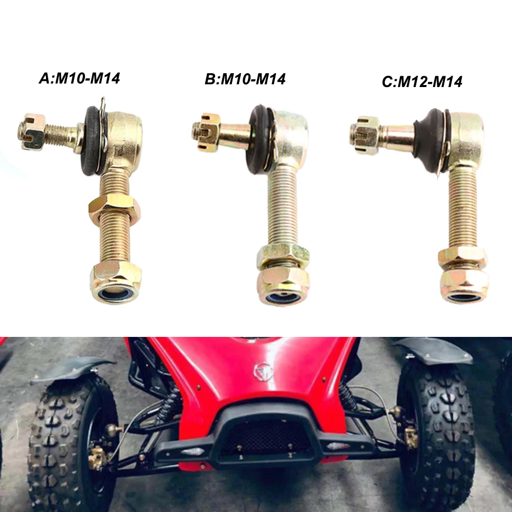 

M10/M12-M14 60mm Adjustable Conical Ball Joint Kit Fit For Chinese China 50cc 49cc 110cc Electric ATV UTV Buggy Quad Bike Parts