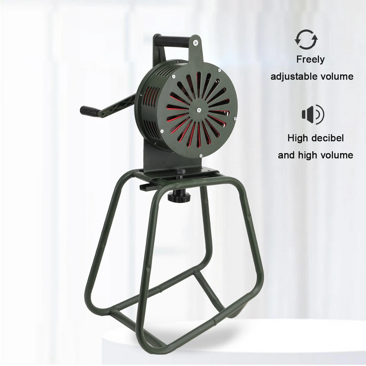 Support stationnaire manivelle sirène d'alarme à commande manuelle LK-120 sirène de support alarme de sécurité à commande manuelle sirène de Raid aérien