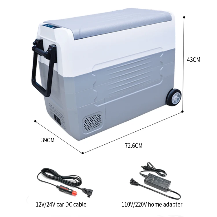 35 45 55L 12v dc refrigerator with battery car compressor fridge freezer gotland small mini refrigerated truck