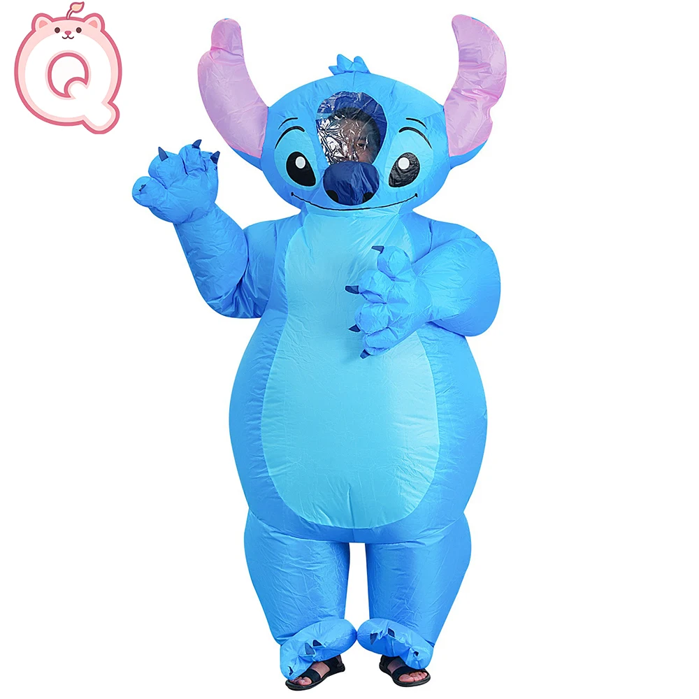 

Надувной костюм синего монстра для Хэллоуина, для вечеринок, аниме-фестивалей, мультяшных представлений, косплей-реквизит, одежда для выступлений