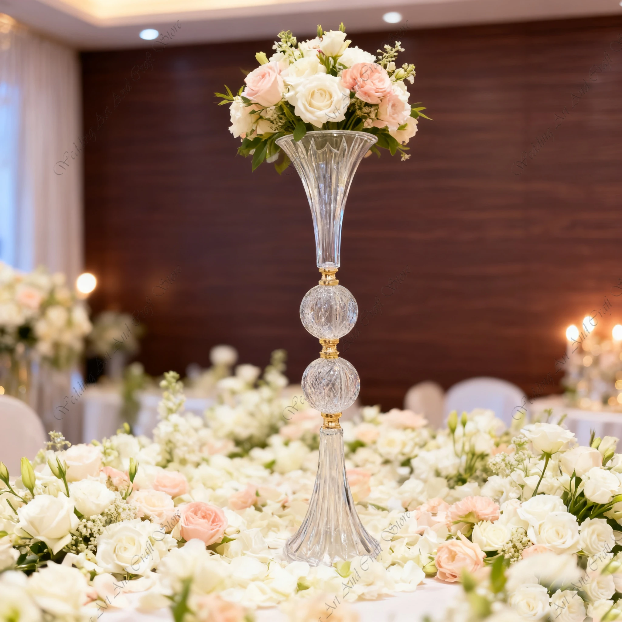 

10 шт. 60-100 см f30 акриловая прозрачная ваза настольная подставка для цветов свадебный держатель для цветов реквизит вечерние свадебная арка фон ivy291