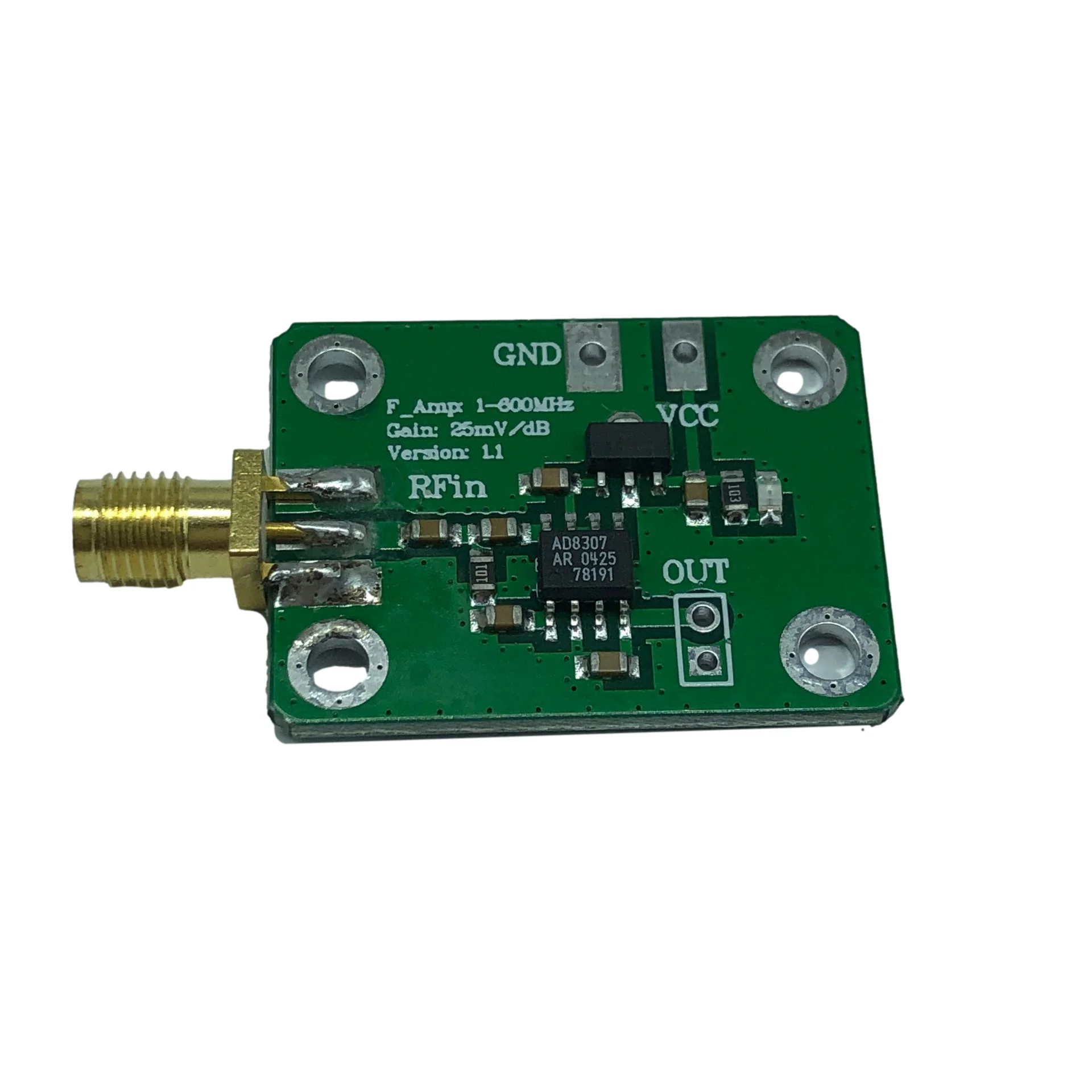 AD8307 RF Power Meter, 1-600MHz Logarithmic Detector for Power Measurement