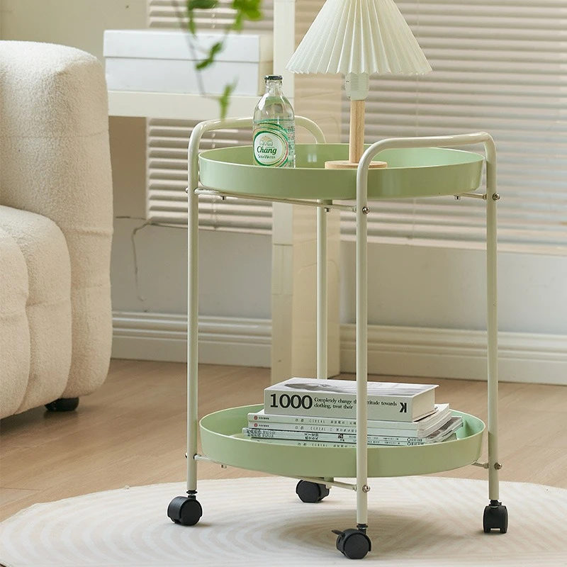 Household living room cream wind trolley simple small apartment coffee table