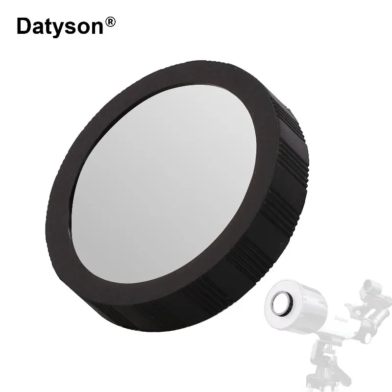 Filtro de telescopio para eclipses solares Datyson, lente de filtro, ajuste seguro para telescopio y película de seguridad solar, adecuado para telescopios con un diámetro interior de 46,5 mm