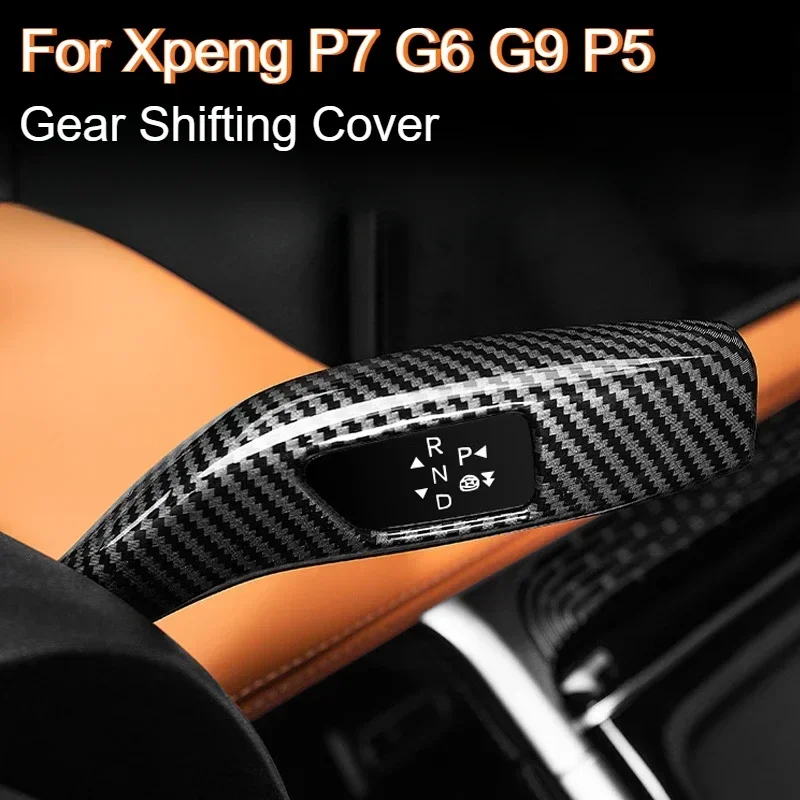 

Gear Shifting Cover For Xpeng P7 G6 G9 P5 P7i Carbon Fiber Shifting Gears Pulling Out Lever Cover Xiopeng Interior modification