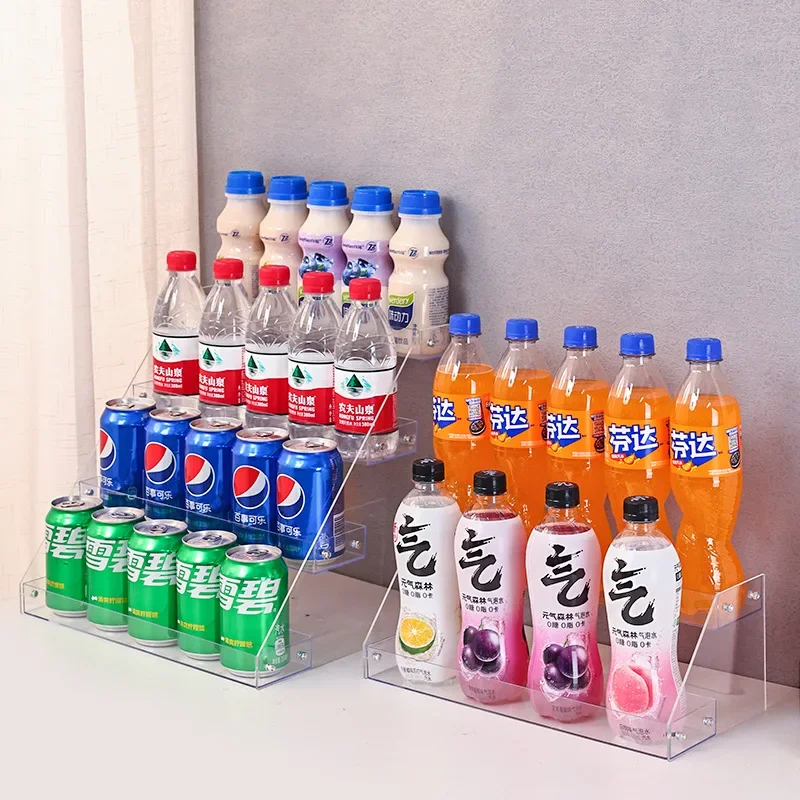 Beverage Shelves Small Food Display Holders Milk Tea Beverage Shop Multi-layer Storage Shelf Home Sundries Storage Organization