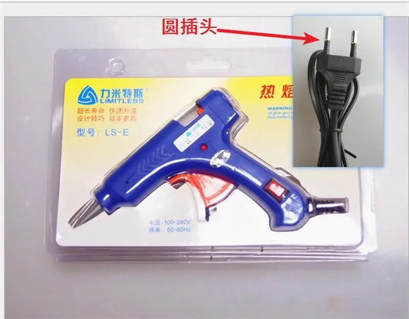 20W  Hot Melt Glue Gun With 11*200MM Glue Stick 7*19mm Mini Industrial Guns Household Heat Temperature Home Tool DIY Crafts