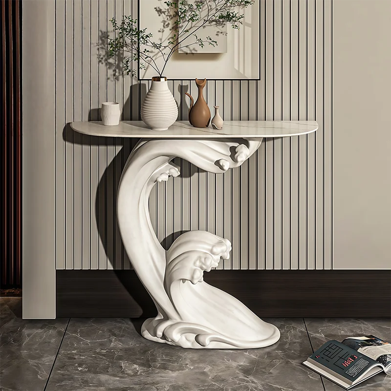 

Elegant Nordic Aesthetic Unique Console Table Creative Simple Table Living Room Glamour Tisch Wohnzimmer Living Room Furniture