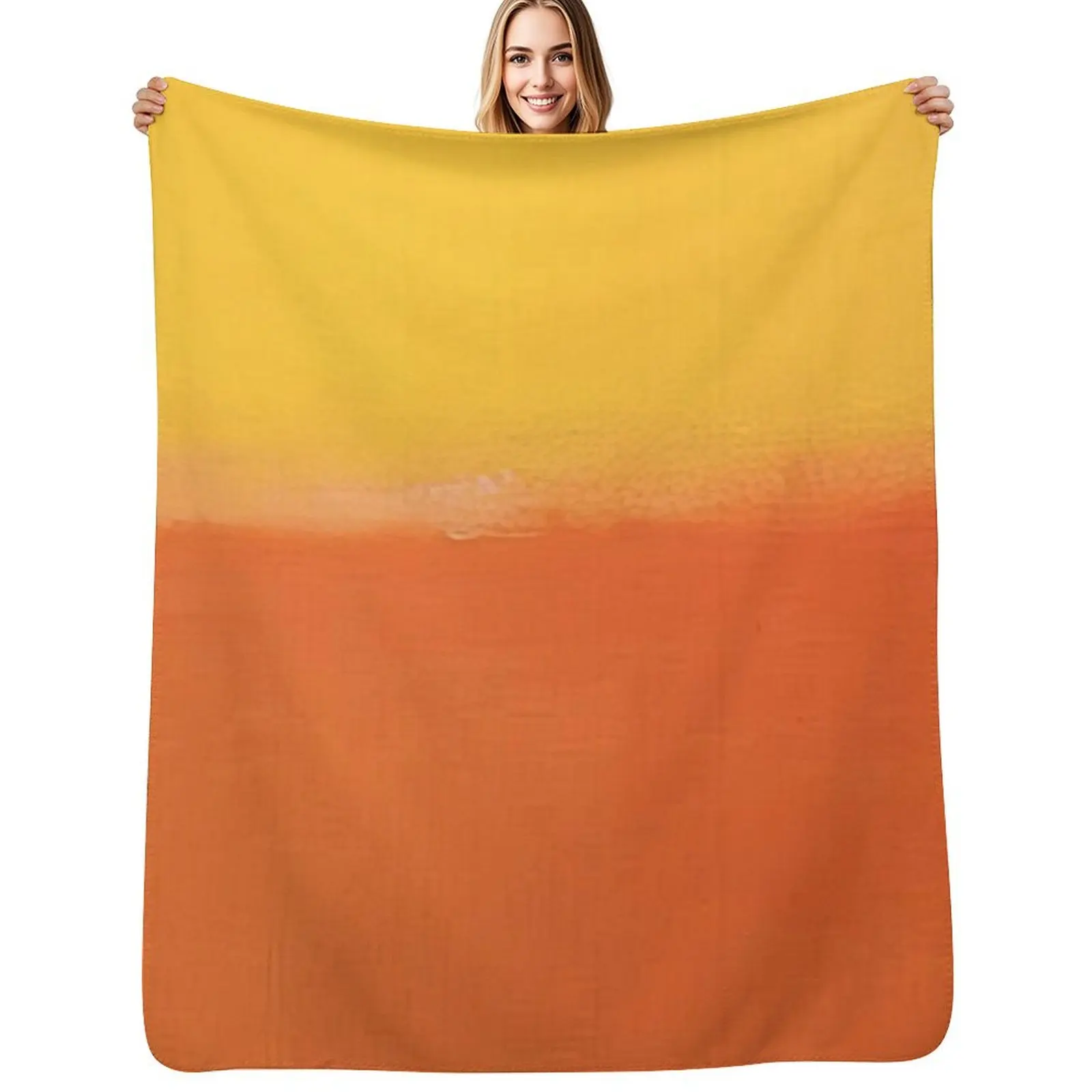 Mark Rothko - Orange and Yellow - 1956 Throw Blanket Designers Soft Decorative Throw Plush Single Giant Sofa Blankets