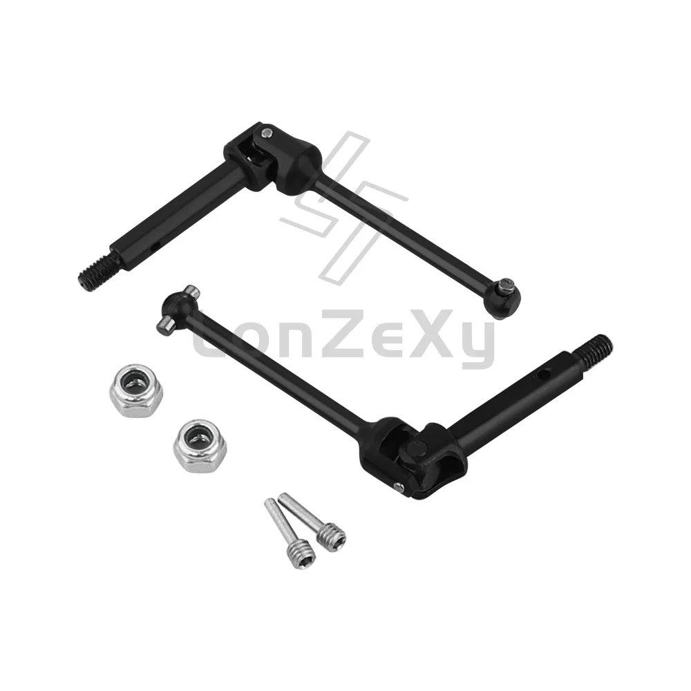 Steel CVD Drive Shaft Pair Heavy Duty Front Rear Universal Replacement Upgrade Parts for Losi 1/18 Mini LMT RC Monster Truck